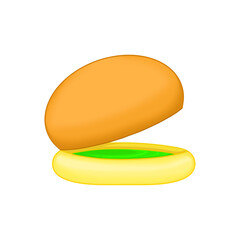 抹茶クリームが入ったパン