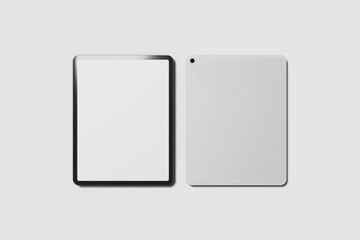 Blank Tablet Pro For Device Mockup. 3D Render.
