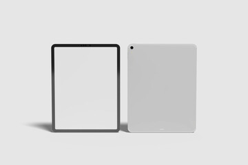 Blank Tablet Pro For Device Mockup. 3D Render.