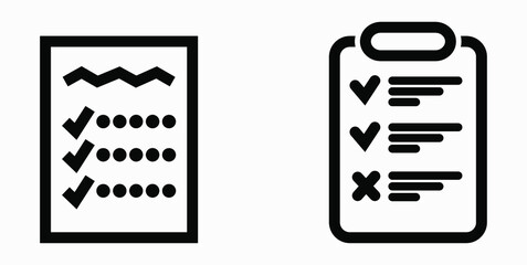 Icon list, roster, schedule, register, roll, catalog, scrol, bil, calendar, docket, nomenclature, beadroll, sked, catalogue. Vector icon.