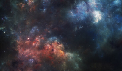 Fototapeta na wymiar Fictional Nebula - High Res (13k)