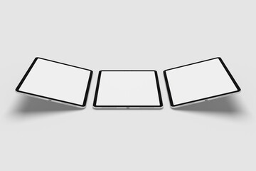 Blank Tablet Pro For Device Mockup. 3D Render.