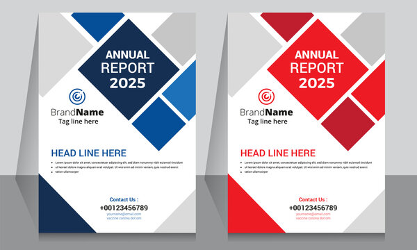 Annual report corporate brochure template layout design. It's also compatible with brochure, booklet, flyer, book cover, magazine cover, report annual, bifold, flyer, leaflet. Fully editable