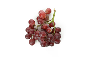 Obraz premium Red ripe grape isolated on white background