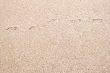 footprint in the sand