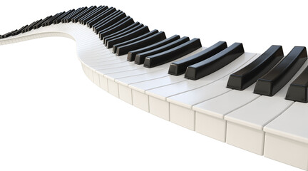 Curvy Piano Keys © alswart