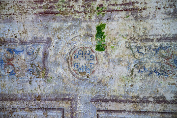 wall painting inside an abandoned Orthodox church