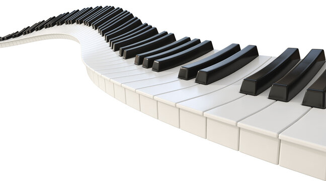 Curvy Piano Keys