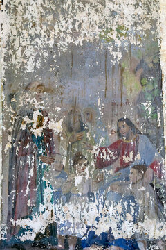 wall painting inside an Orthodox church © ork_0013
