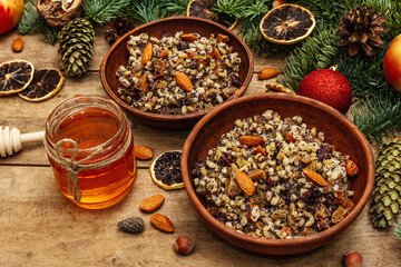 Traditional Christmas dish Kutya