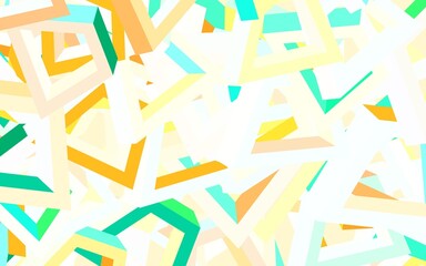 Light Multicolor vector background with abstract shapes.