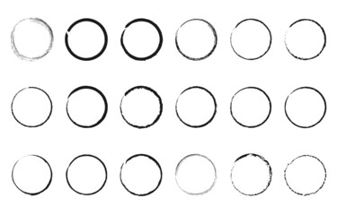 黒の筆文字　筆丸　セット2
