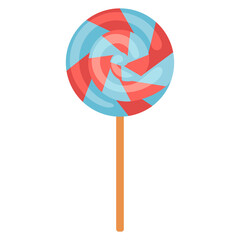 Illustration of lolipop. Food item for bars, restaurants and shops.