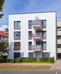 Wohngebäude, moderne Mehrfamilienhäuser, Bremen, Deutschland, Europa