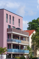 Wohngebäude, moderne Mehrfamilienhäuser, Bremen, Deutschland, Europa