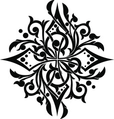 Stylized ornamental cross
