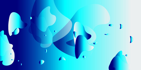 Fototapeta na wymiar blue background with bubbles