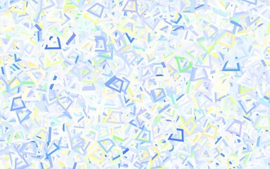 Light Pink, Green vector template with chaotic shapes.