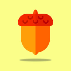 acorn flat illustration