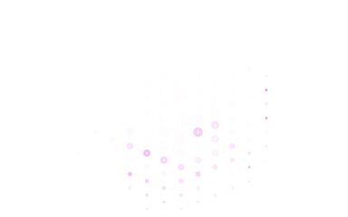 Light Pink vector background with bubbles.