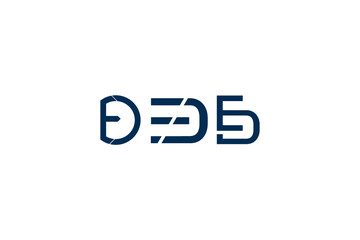 ED lettert logo design template
