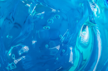 Blue liquid gel