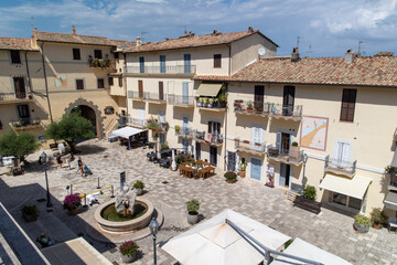 Fototapeta na wymiar old San Felice Circeo village italy