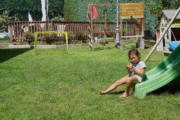 Children playing on lunch break