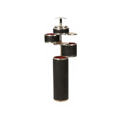 old fashioned ashtray on white background