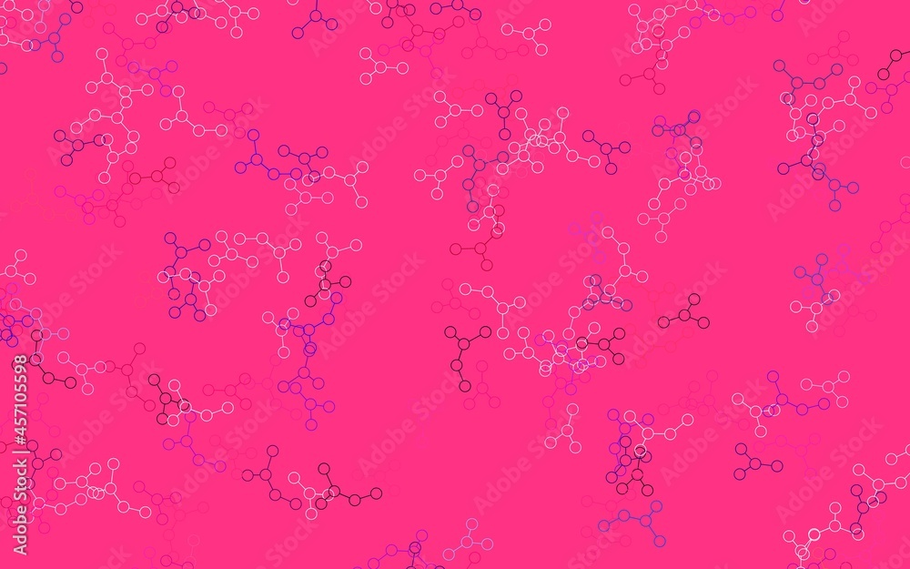 Wall mural light pink vector texture with artificial intelligence concept.