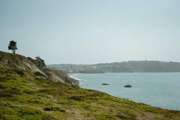 View from West coast side in California