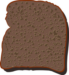 Piece of fresh Borodino bread