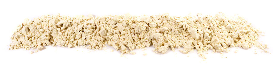 Protein Powder Banner isolated on white Background.
