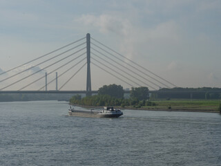Morgennebel am Rhein bei Wesel