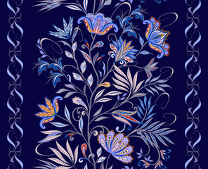 Seamless pattern in ethnic traditional style. - 457110180