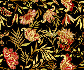 Seamless pattern in ethnic traditional style. - 457110329