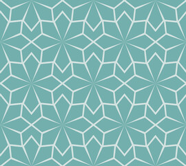Seamless ornamental vector patterns on a colored background. Modern line art illustrations for wallpapers, flyers, covers, banners, minimalistic ornaments, backgrounds.
