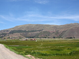 Fototapeta na wymiar [Peru] Mountain view on the suburb of Cusco