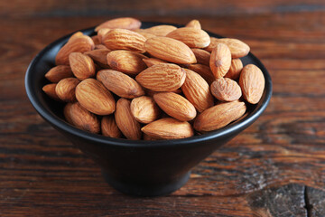 Almonds in bowl