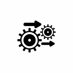 Gear, cog, wheel, process vector icon