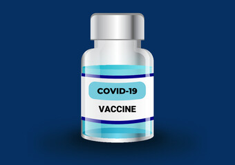 COVID-19 virus vaccine with vial