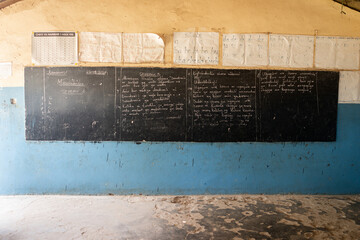 Swahili language class in African school with no children