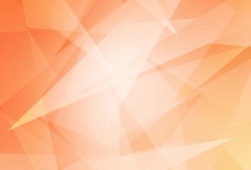Light Orange vector texture with triangular style.