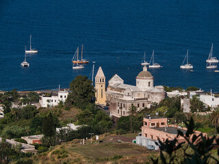Beautiful shot of Chiesa di San Vincenzo Ferreri, Stromboli