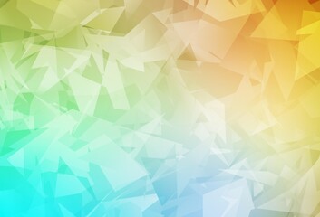 Light Blue, Yellow vector background with abstract polygonals.
