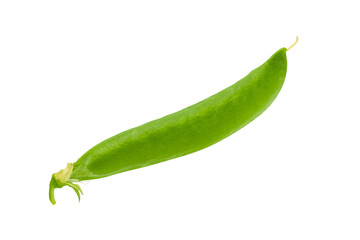 pea pod isolated on white background