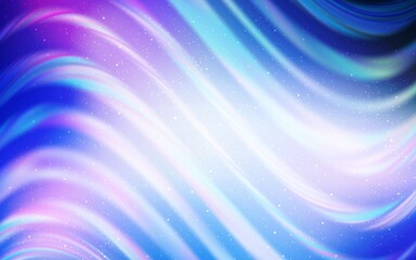 Light Pink, Blue vector texture with milky way stars.