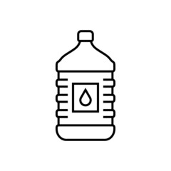 Water gallon icon design template illustration