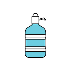 Water gallon icon design template illustration