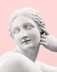 Female sculpture, reclining Naiad